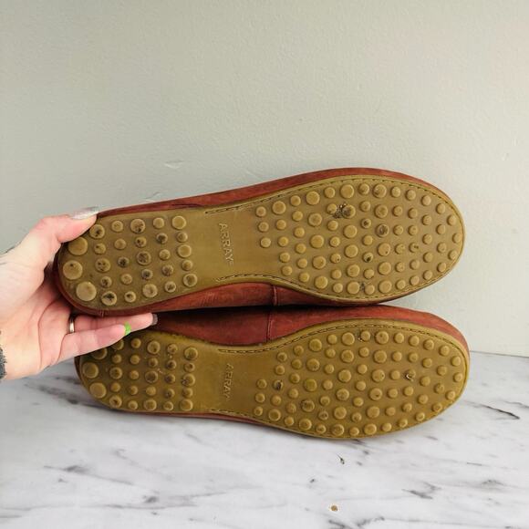 Women's Suede Loafers in Rust - Picture 7 of 11